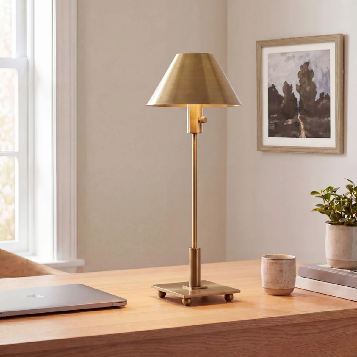 Lykke Iron Table Lamp - Dark Antique Brush Brass