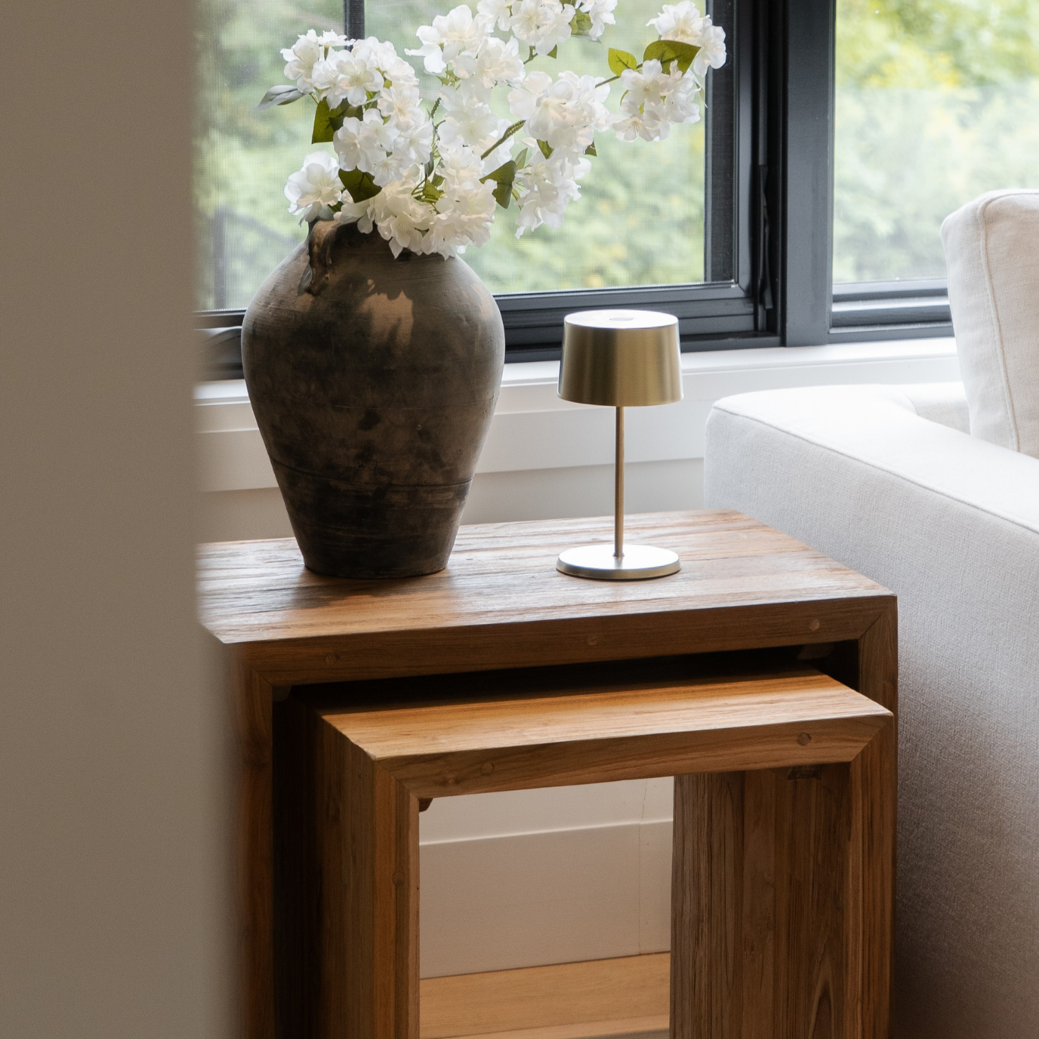 Lafayette Teak Nesting Side Table (Set of 2)