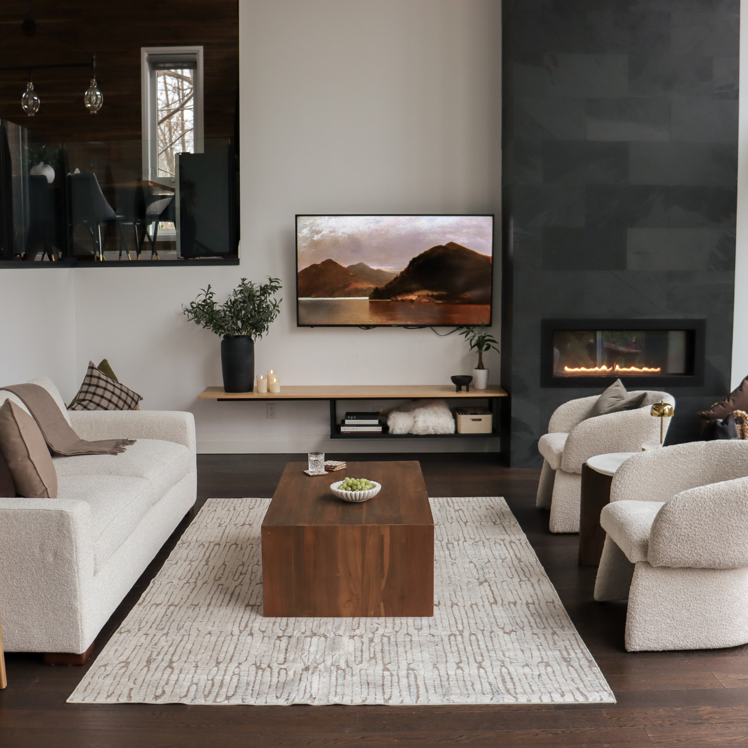 Ledge Linear Teak Coffee Table