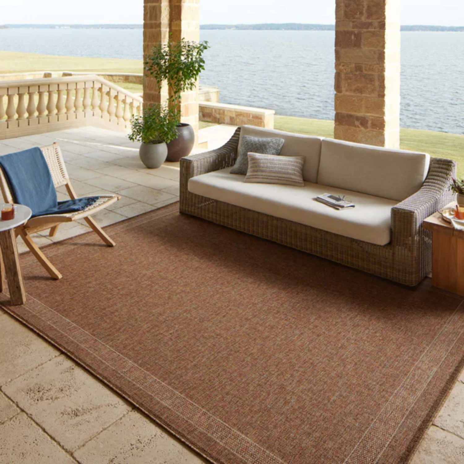 Loloi II Merrick Cinnamon/Multi Outdoor Rug