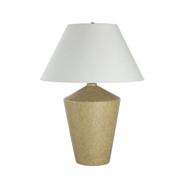 Muse Resin Table Lamp - Beige
