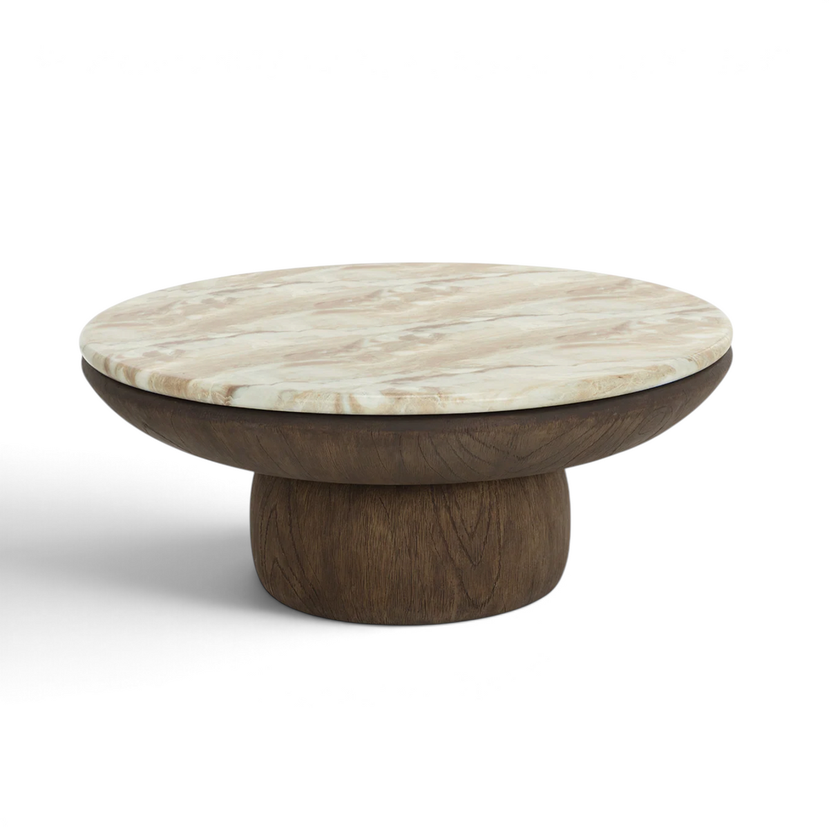 Truffle Concrete Coffee Table - Macchiato