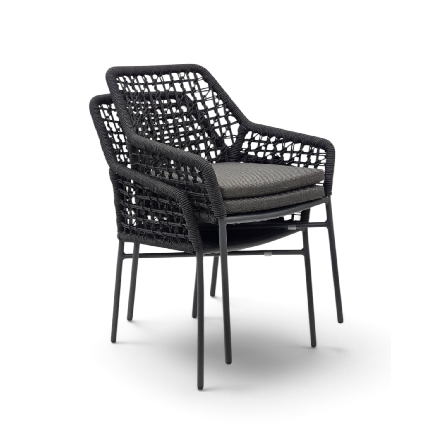 Marlee Dining Arm Chair - Charcoal