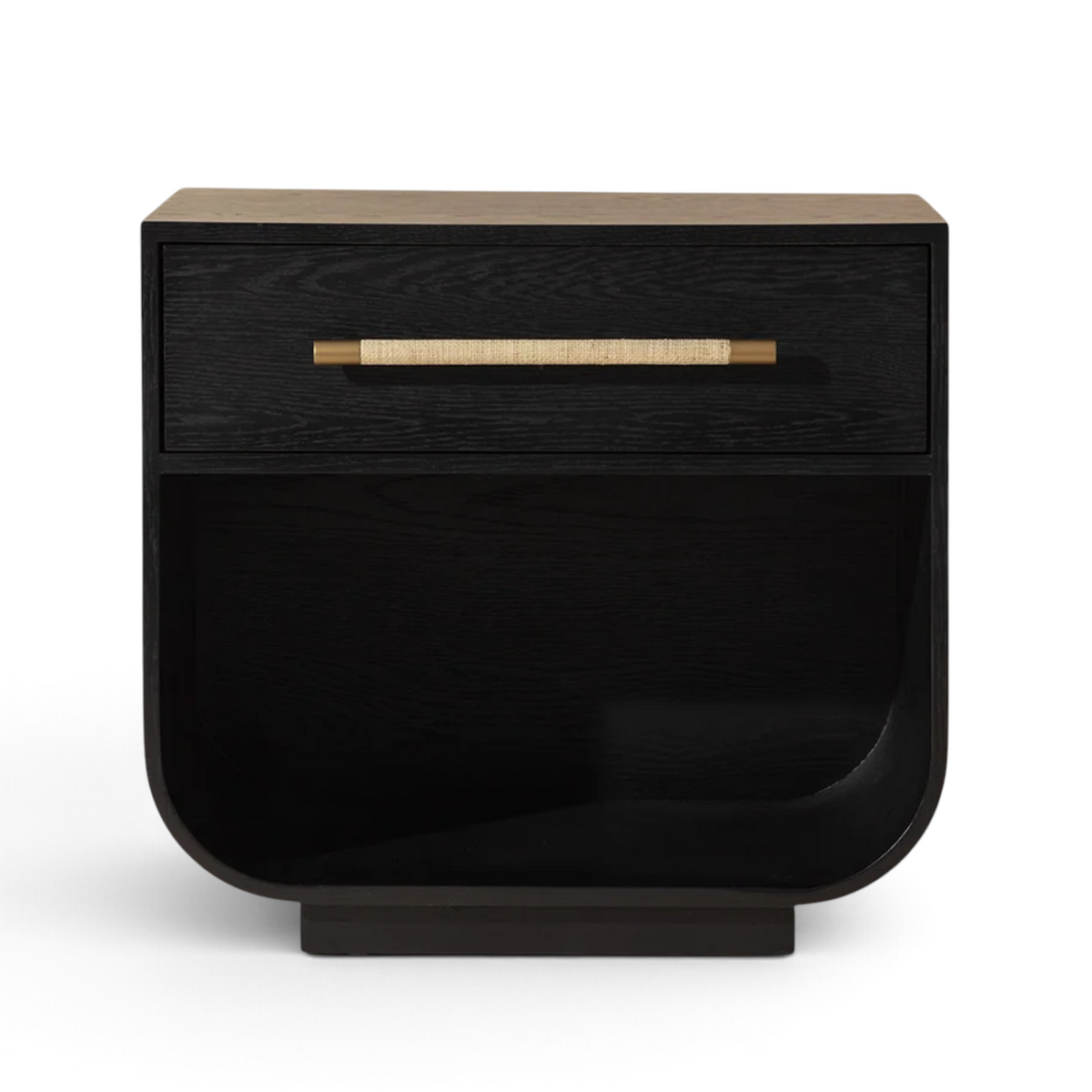 Mode Wood Nightstand - Black