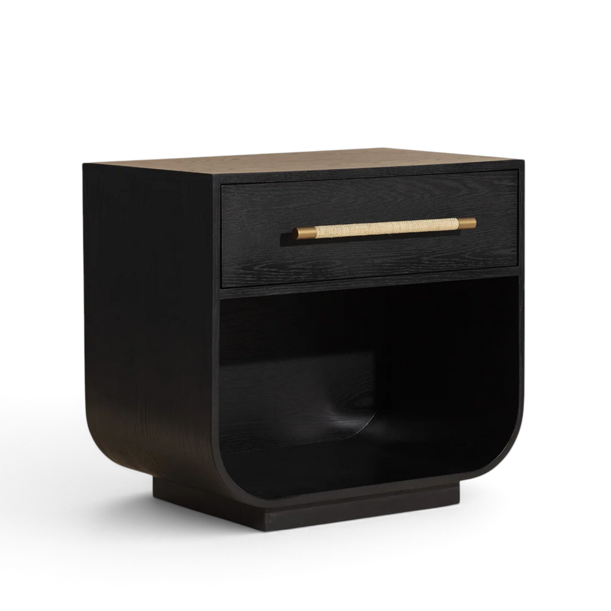 Mode Wood Nightstand - Black