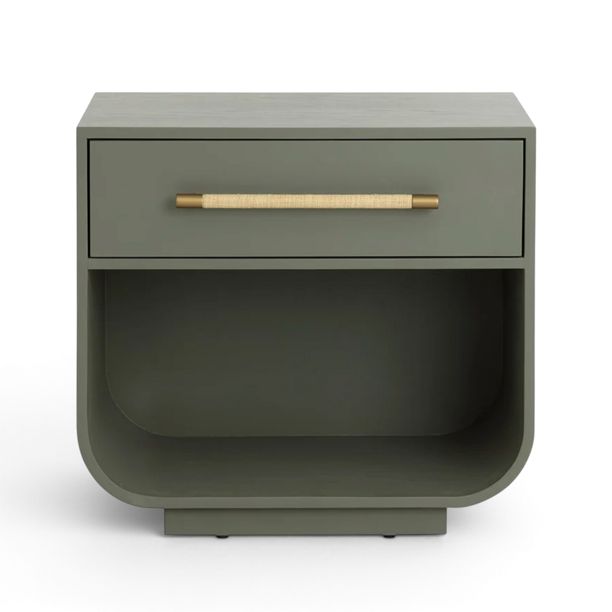 Mode Wood Nightstand - Sage Green