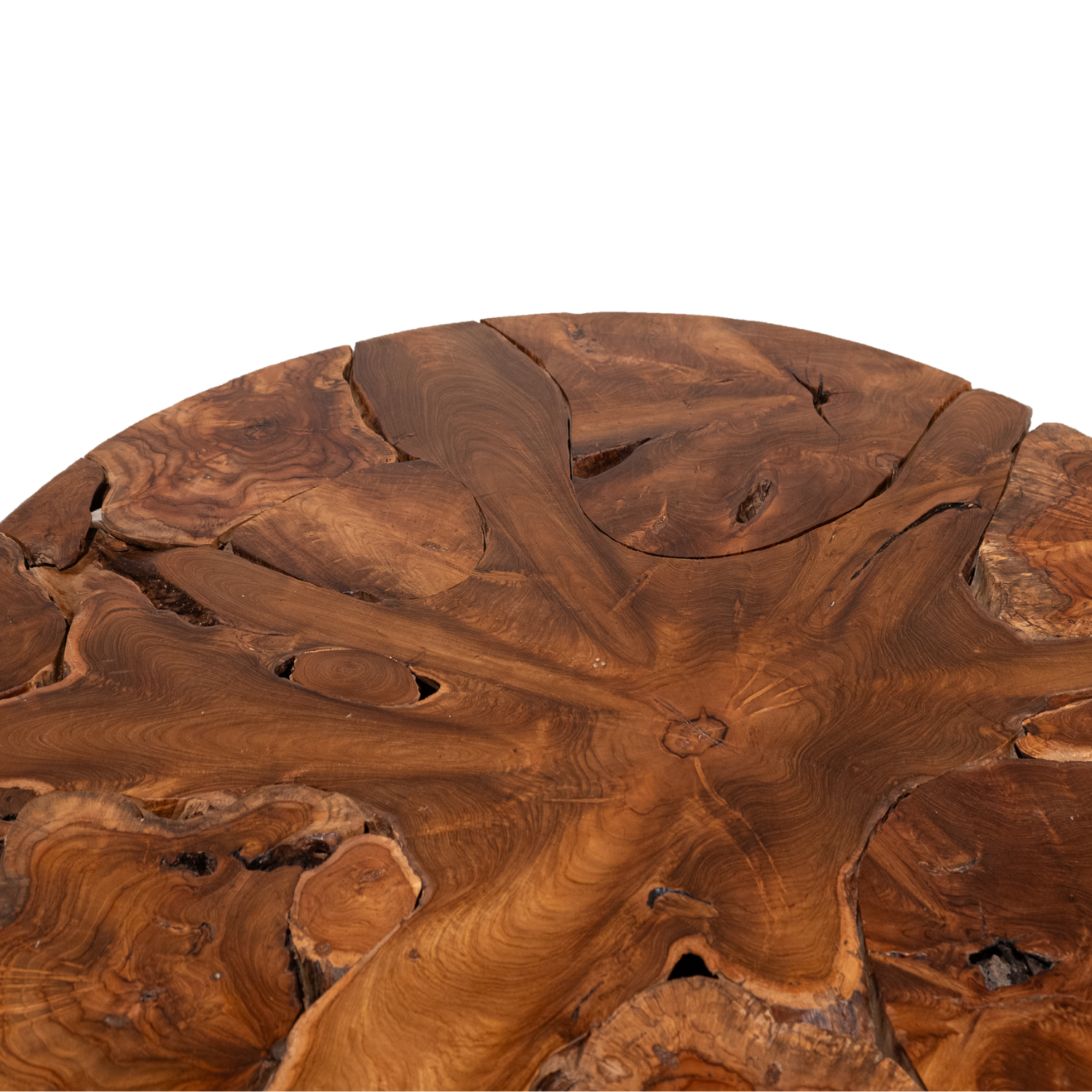 Mosaic Teak Root Coffee Table