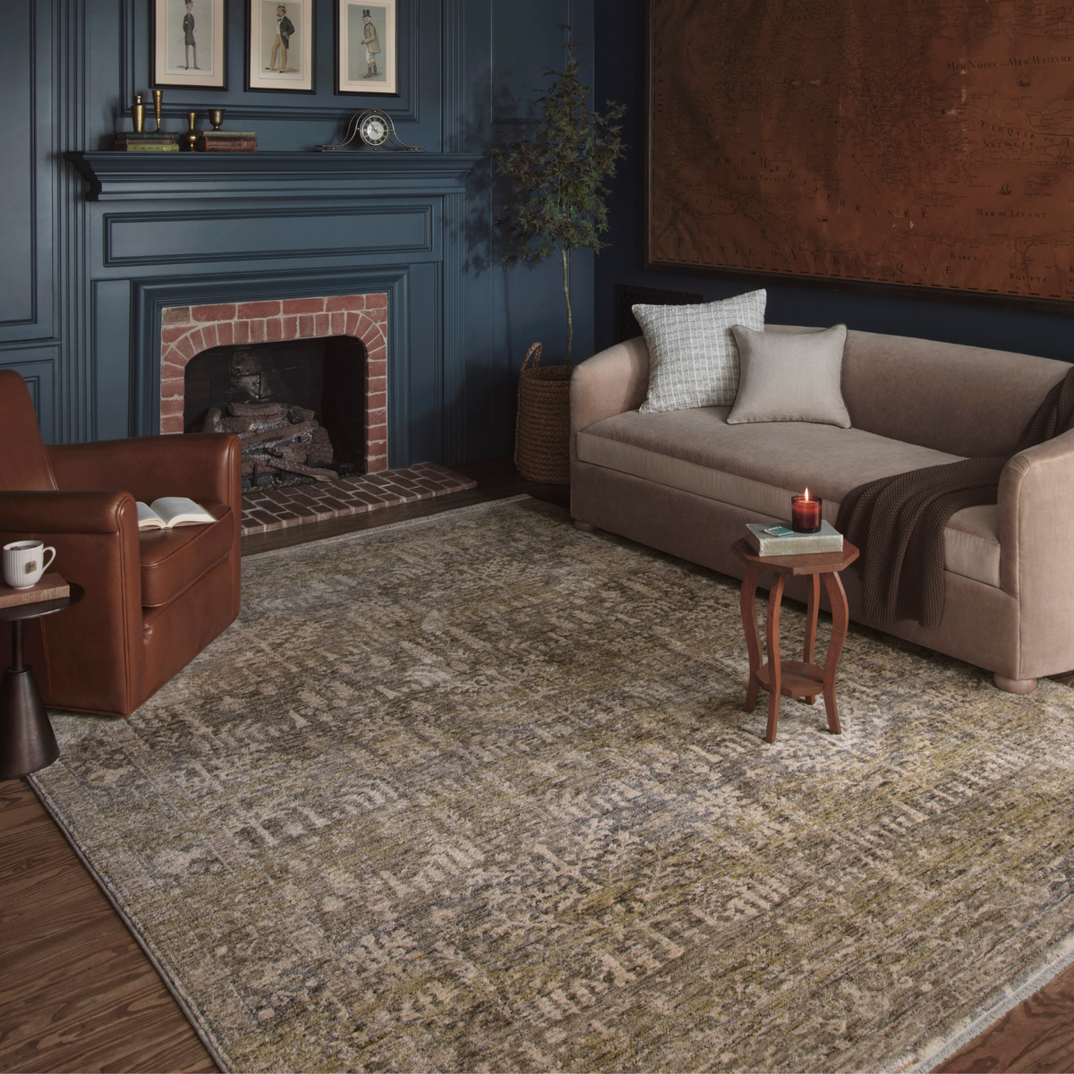 Magnolia Home by Joanna Gaines x Loloi Junie Moss/ Natural Rug