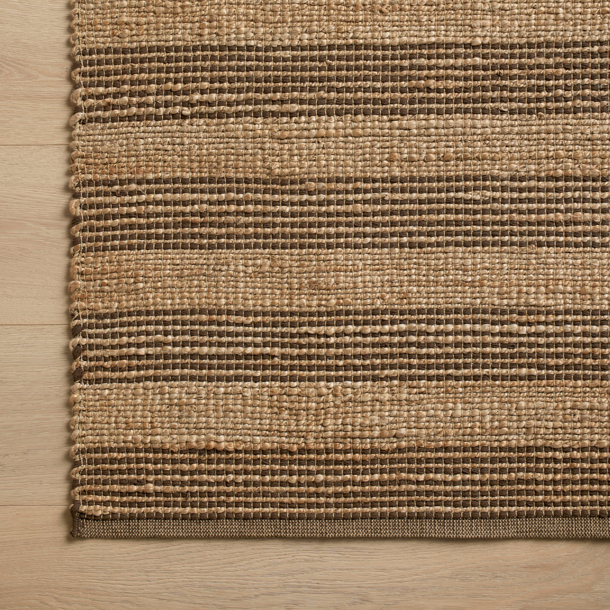 Chris Loves Julia x Loloi Judy Natural/ Chocolate Jute Rug
