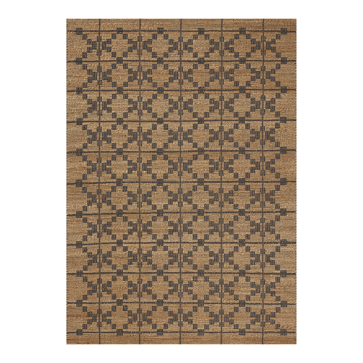Chris Loves Julia x Loloi Judy Natural/ Graphite Jute Rug