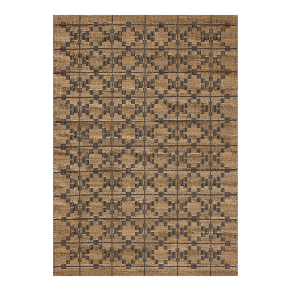 Chris Loves Julia x Loloi Judy Natural/ Graphite Jute Rug