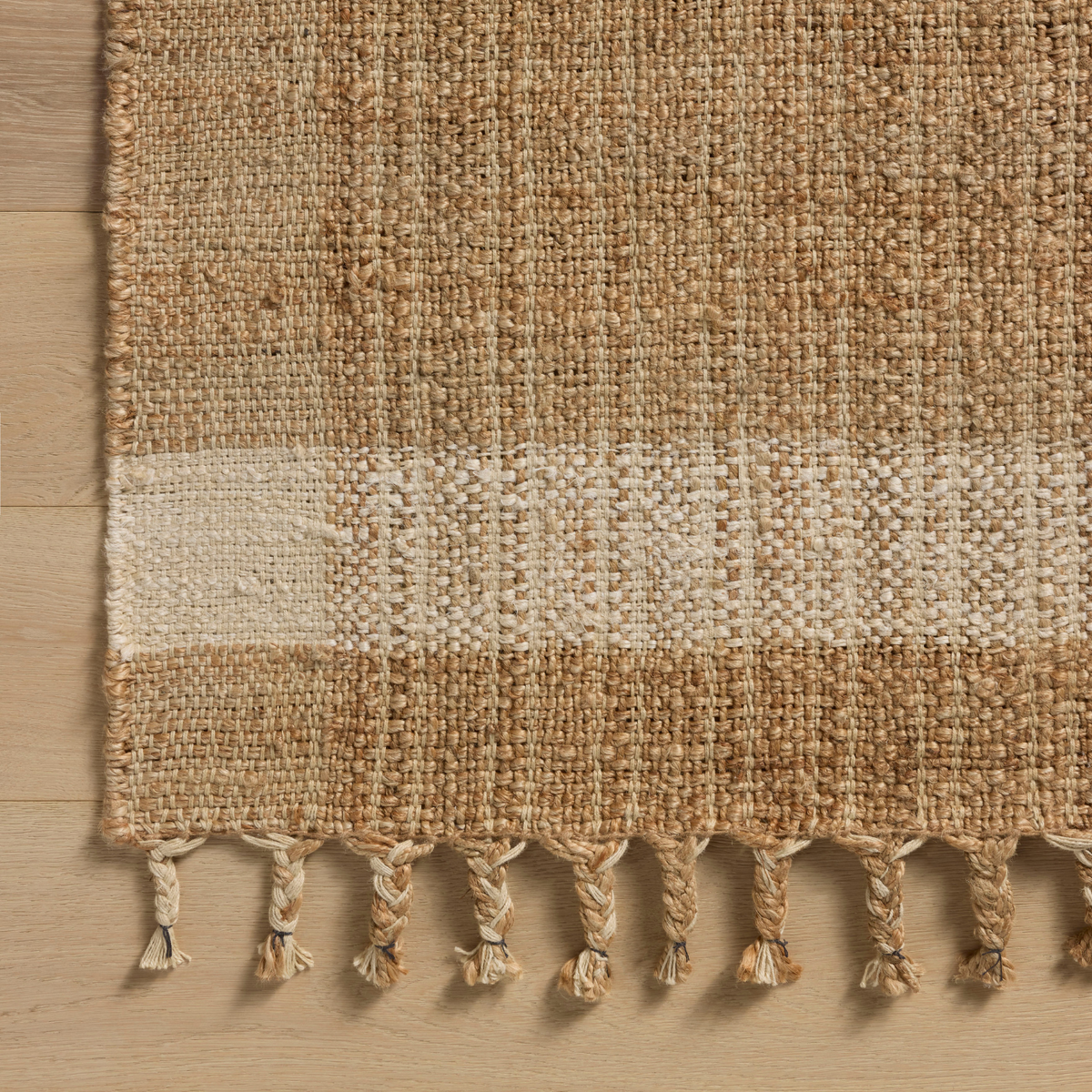 Magnolia Home by Joanna Gaines x Loloi Louie Natural/ Ivory Jute Rug (Copy)