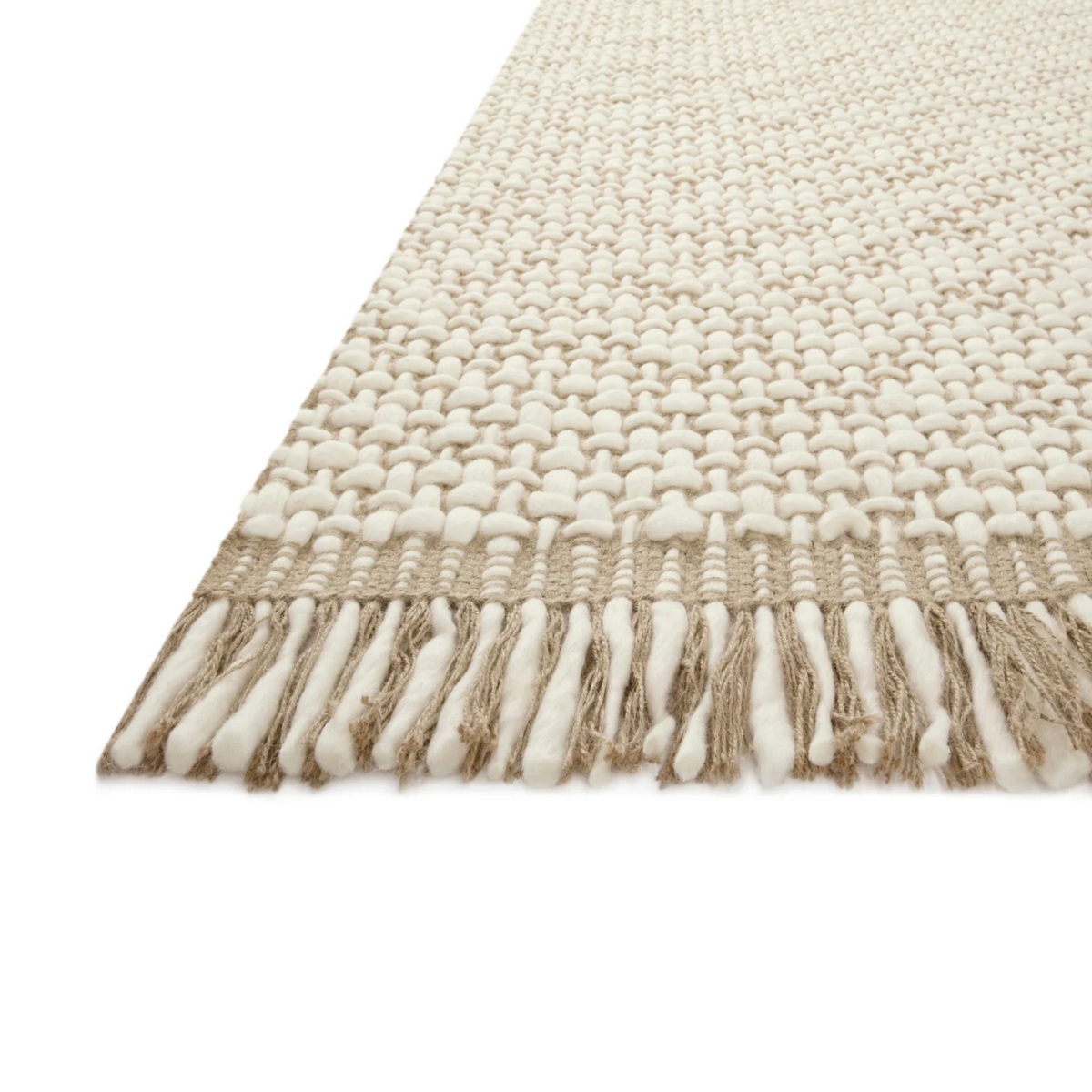 Amber Lewis x Loloi Yellowstone Natural/ Ivory Wool Rug