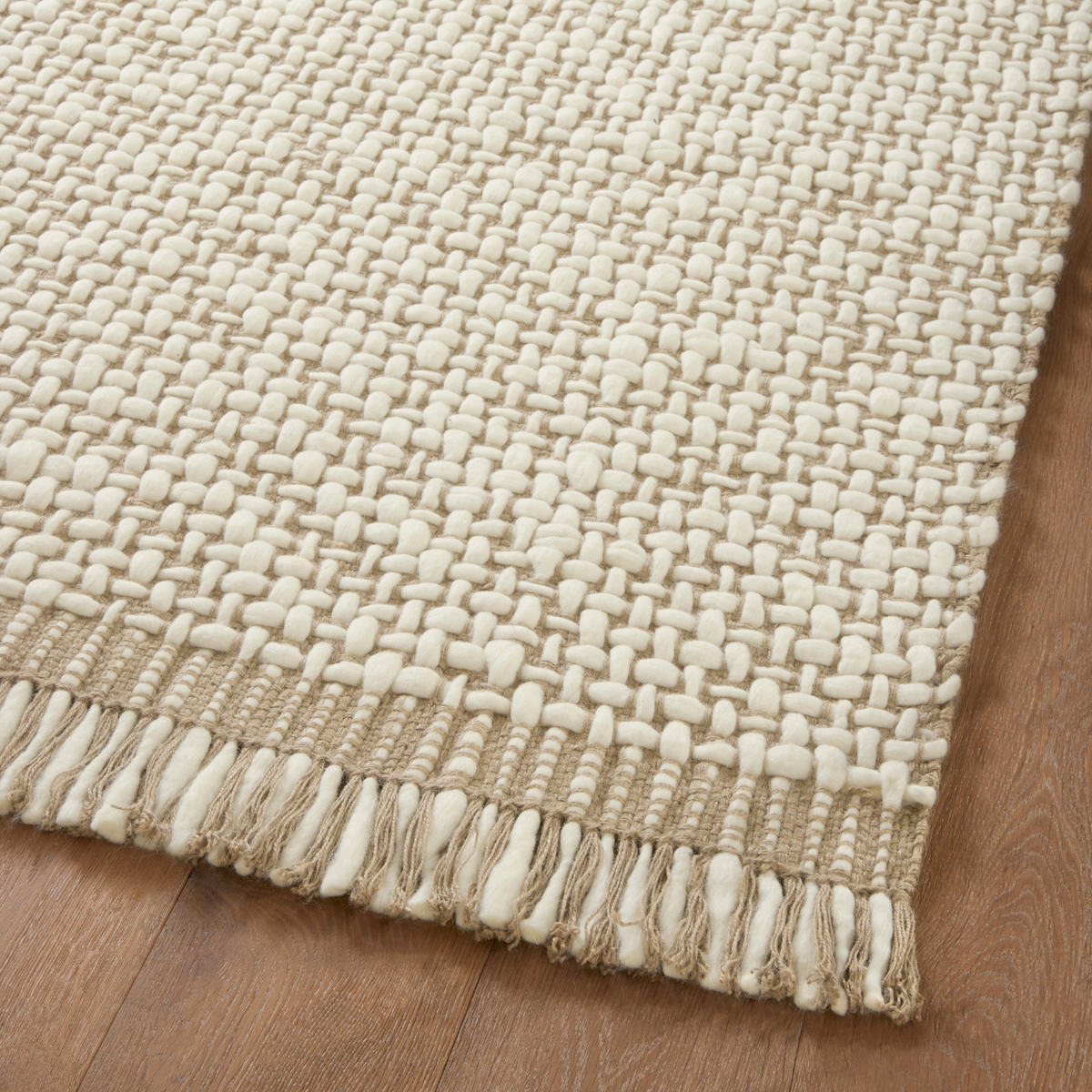 Amber Lewis x Loloi Yellowstone Natural/ Ivory Wool Rug