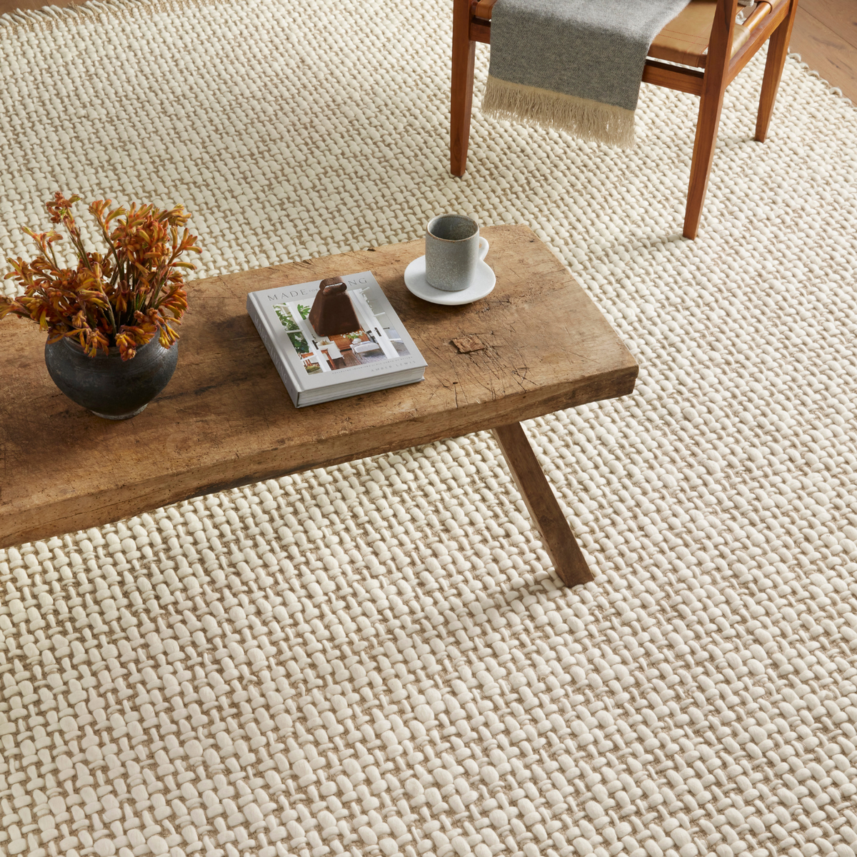 Amber Lewis x Loloi Yellowstone Natural/ Ivory Wool Rug