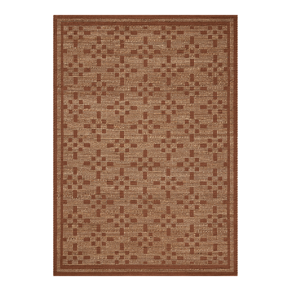 Chris Loves Julia x Loloi Judy Natural/ Spice Jute Rug