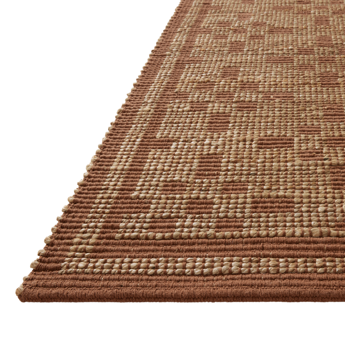Chris Loves Julia x Loloi Judy Natural/ Spice Jute Rug