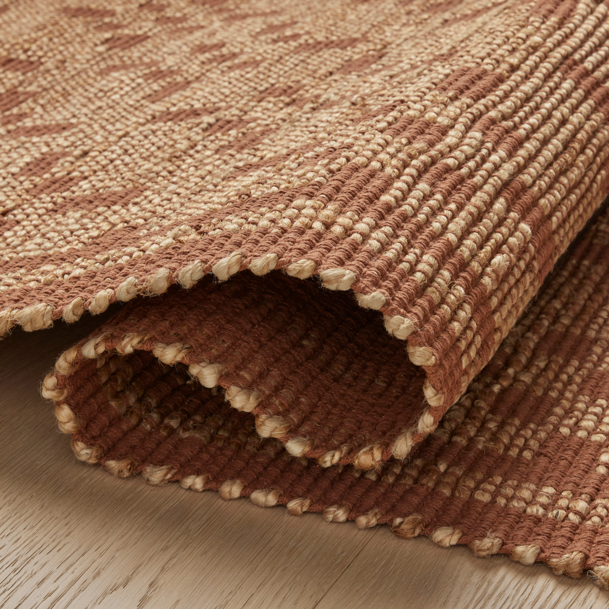 Chris Loves Julia x Loloi Judy Natural/ Spice Jute Rug