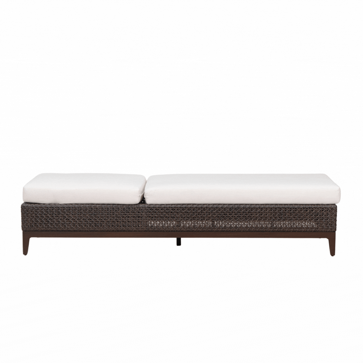 Nottingham Espresso Wicker Chaise Lounge