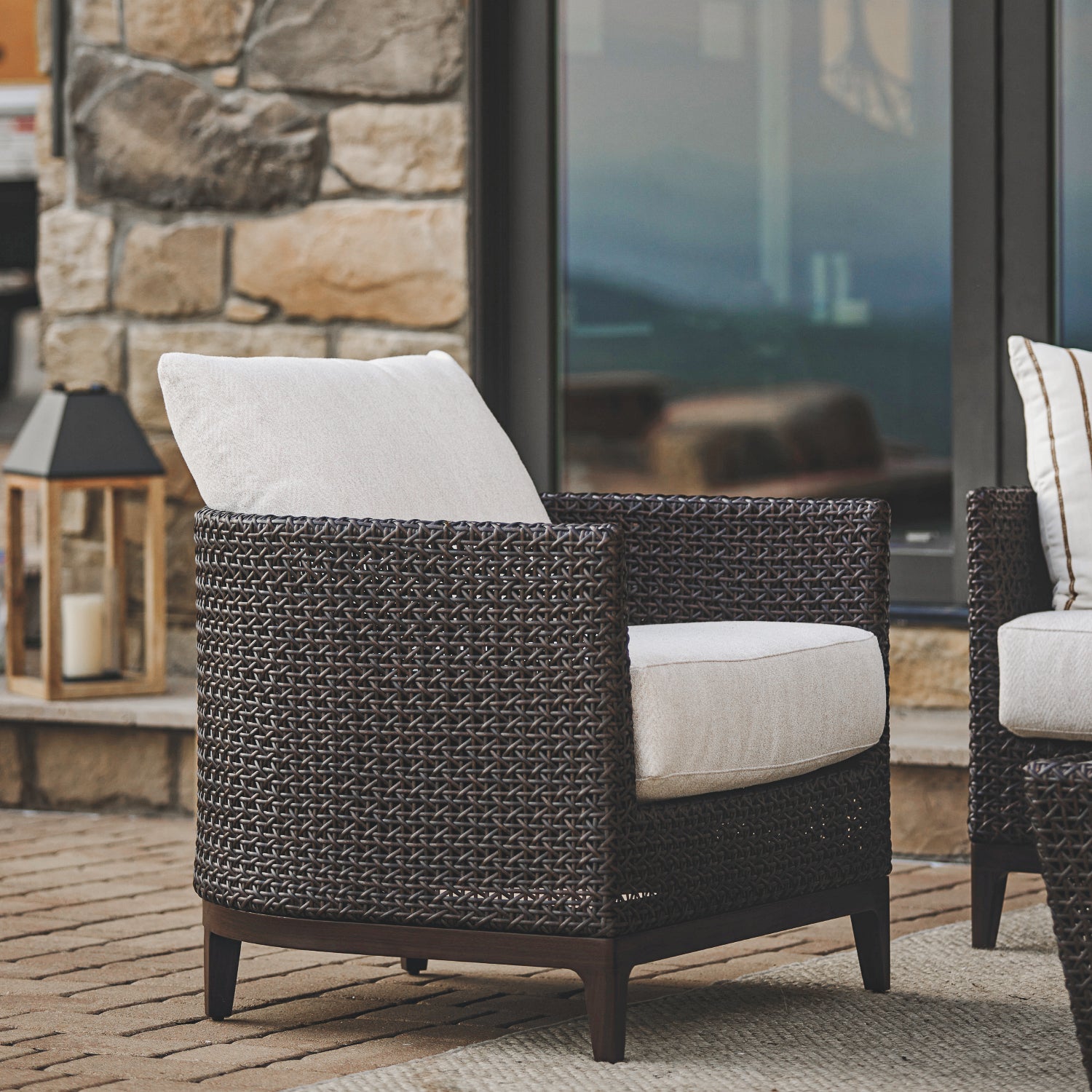 Nottingham Espresso Wicker Lounge Chair