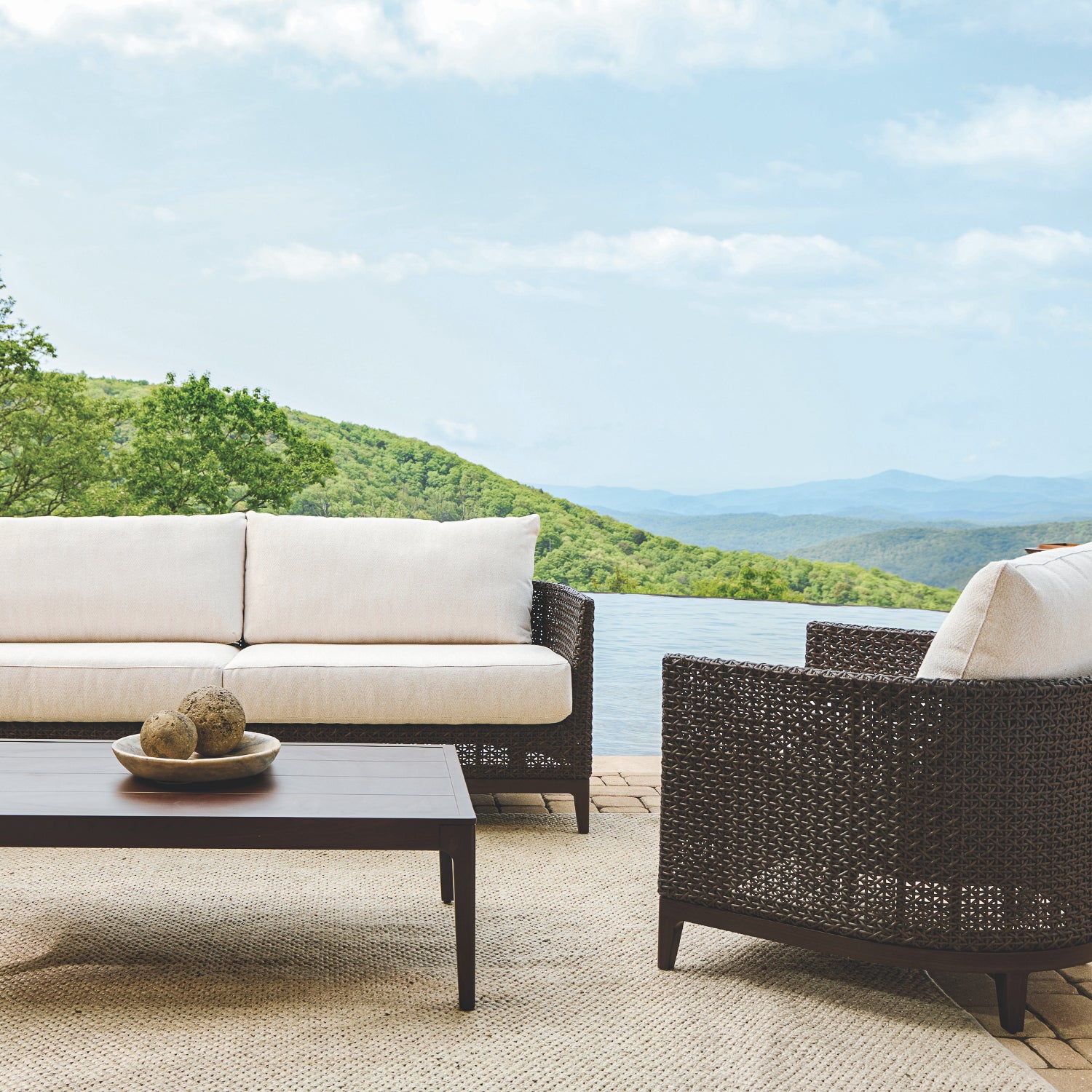 Nottingham Espresso Wicker Lounge Chair