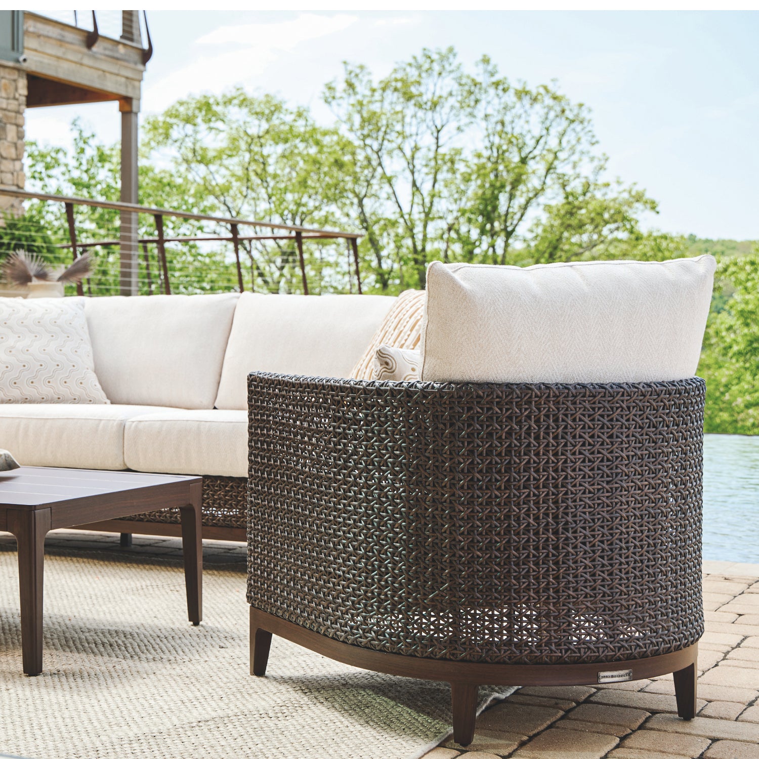 Nottingham Espresso Wicker Lounge Chair