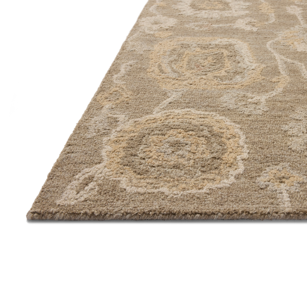 Chris Loves Julia x Loloi Dorothea Oak/ Natural Wool Rug