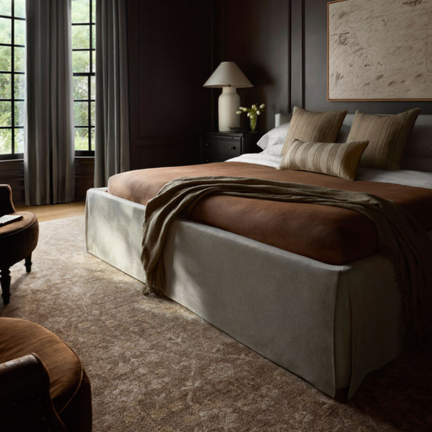 Chris Loves Julia x Loloi Palma Brown/Earth Rug