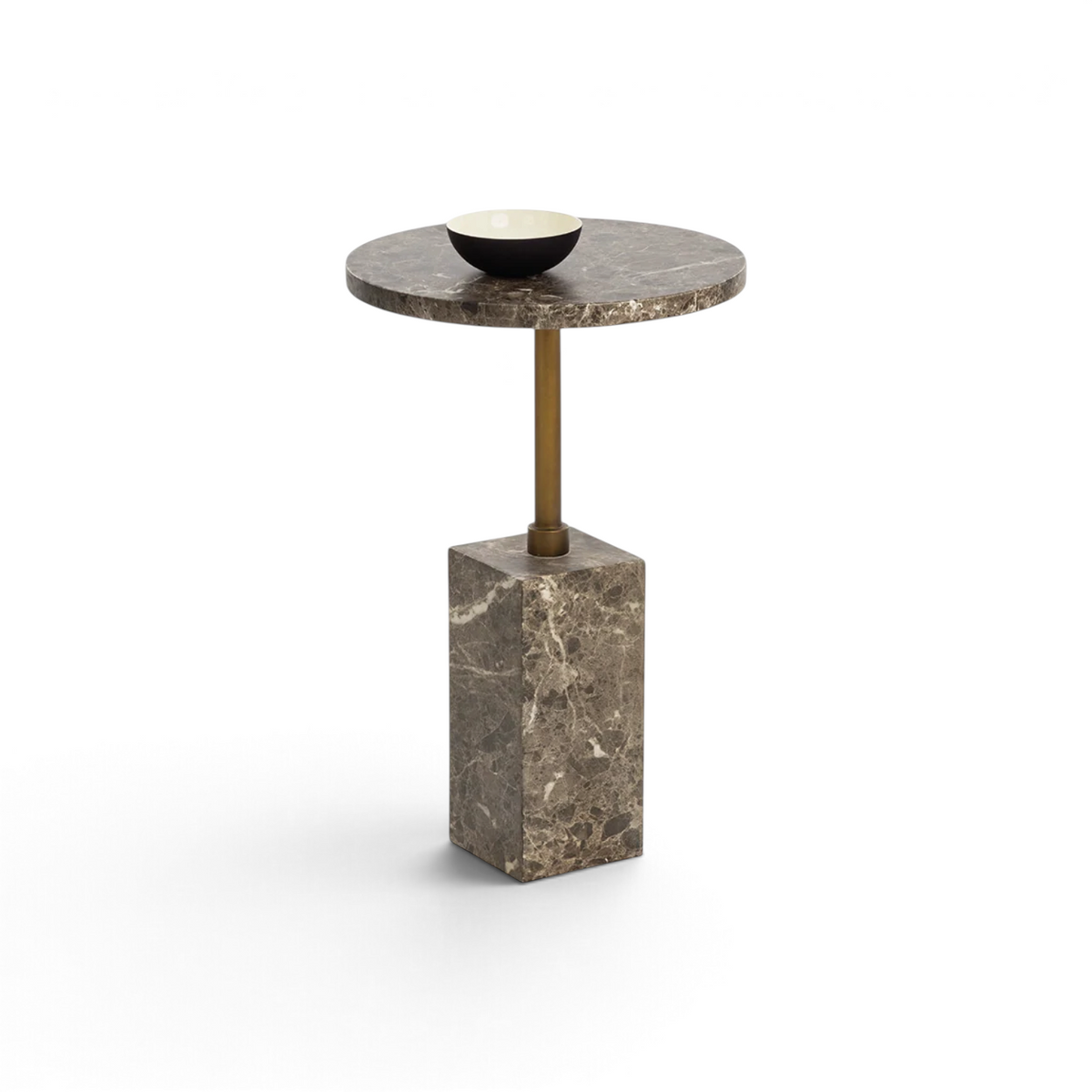 Palazzo Concrete Side Table - Brown