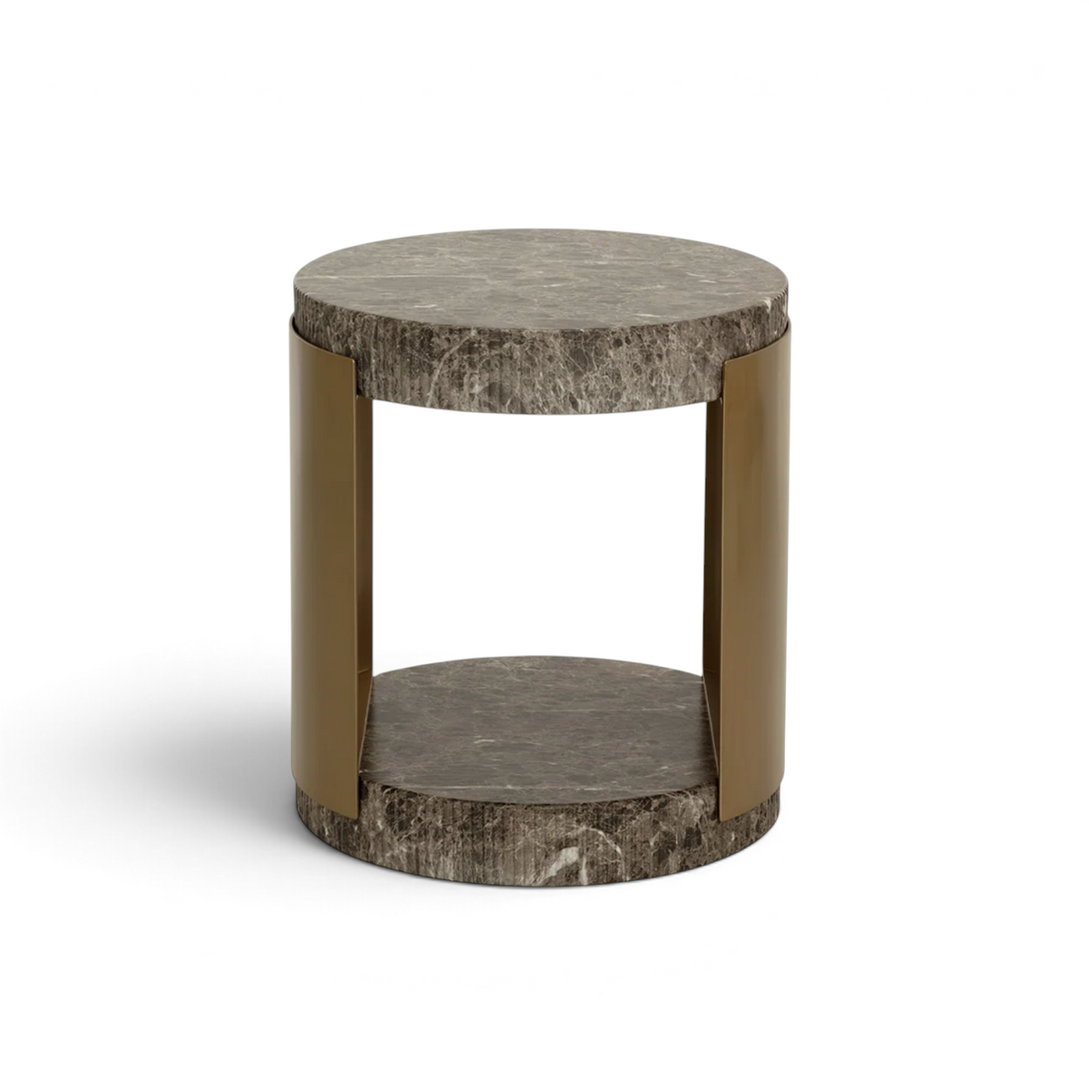 Palazzo Concrete Side Table - Dark Emperador
