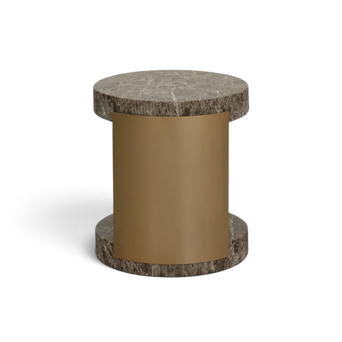 Palazzo Concrete Side Table - Dark Emperador