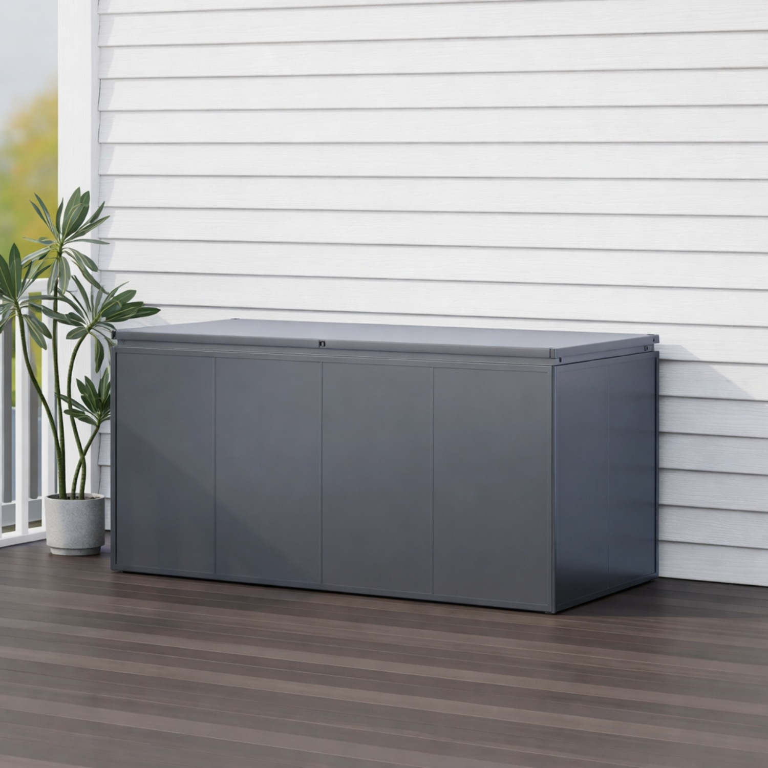 Pembroke 2000L Galvanized Steel Outdoor Storage Box