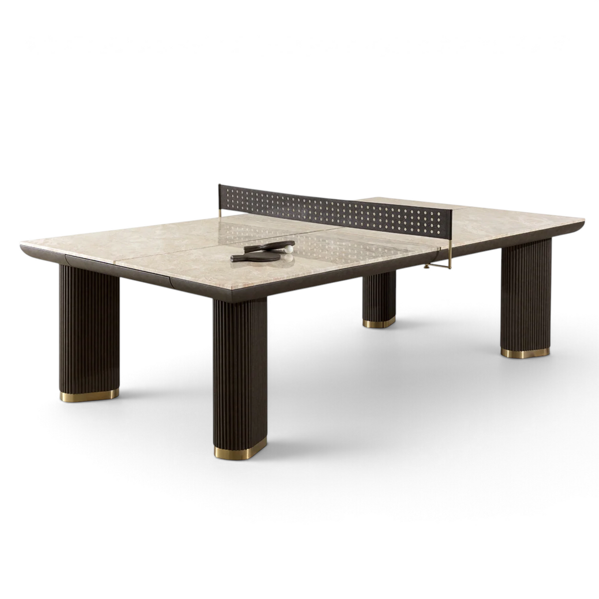 Belmont Ping Pong Game Table - Cappuccino Marble