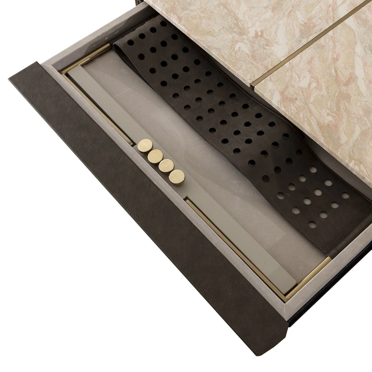 Belmont Ping Pong Game Table - Cappuccino Marble