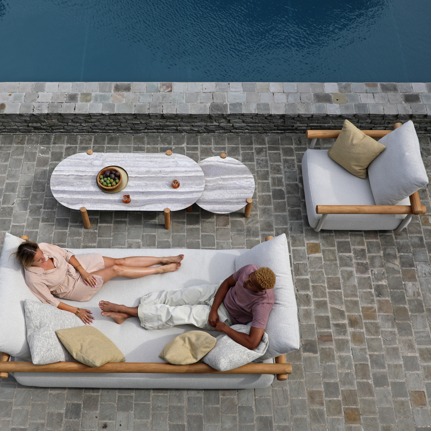 Plume Convertible Sofa - Beige