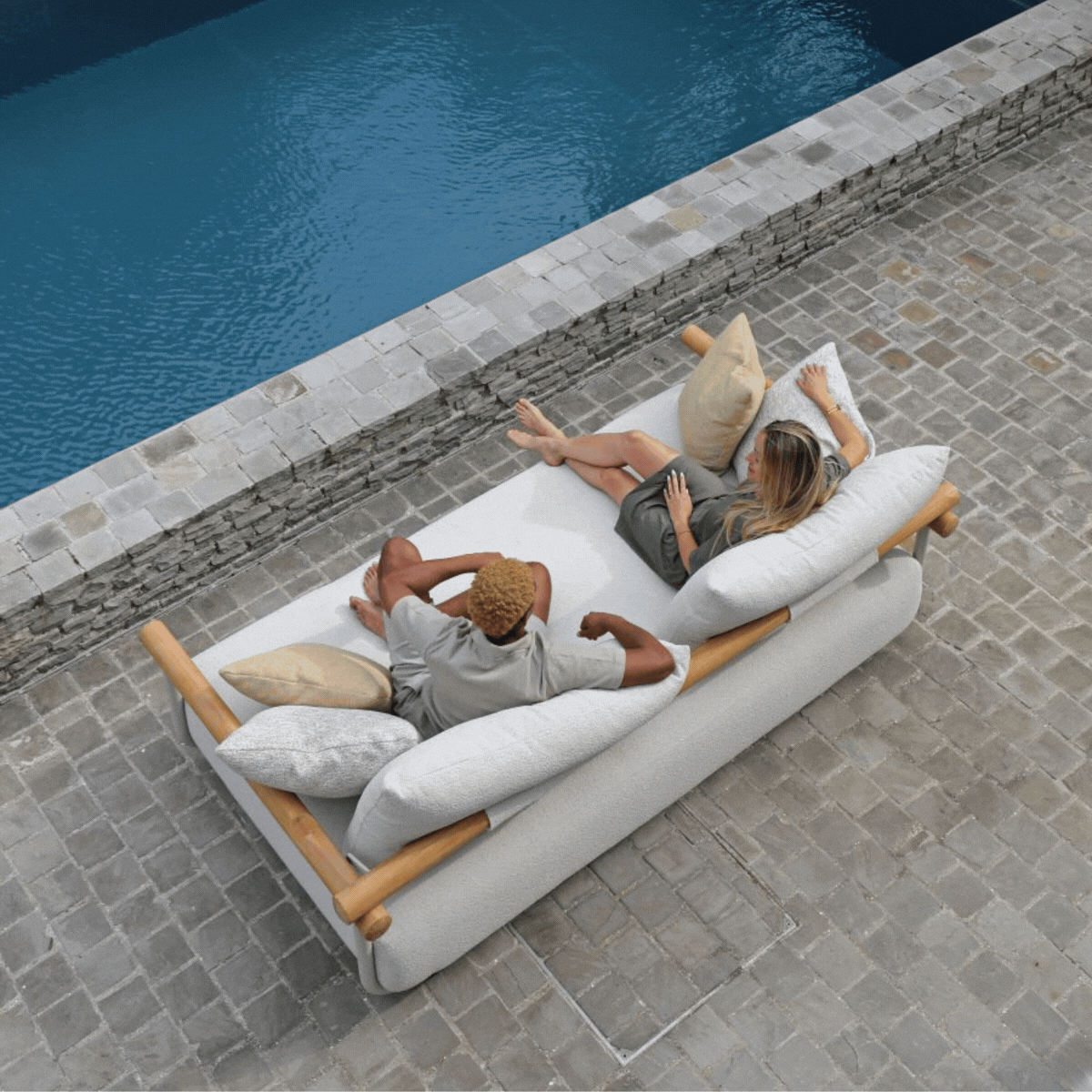 Plume Convertible Sofa - Beige