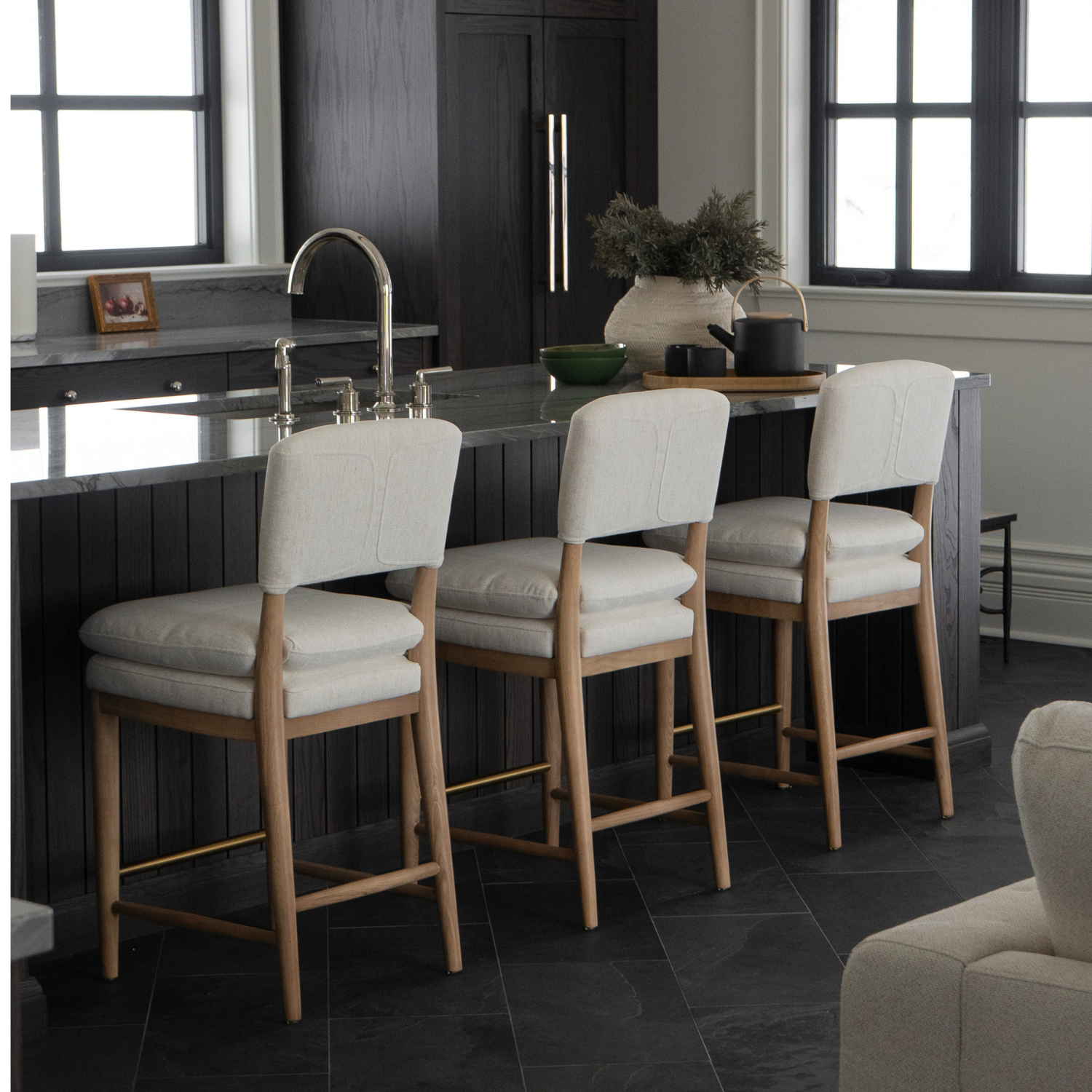Porter Counter Stool - Crypton® Nomad Snow