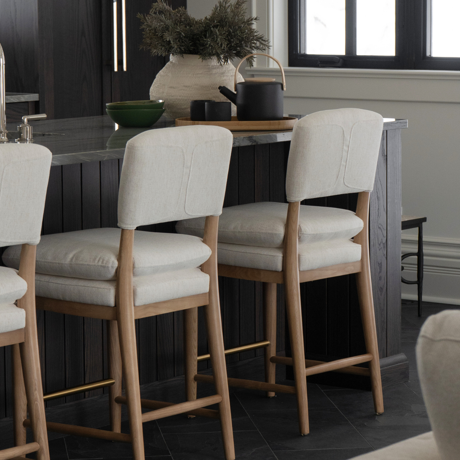 Porter Counter Stool - Crypton® Nomad Snow