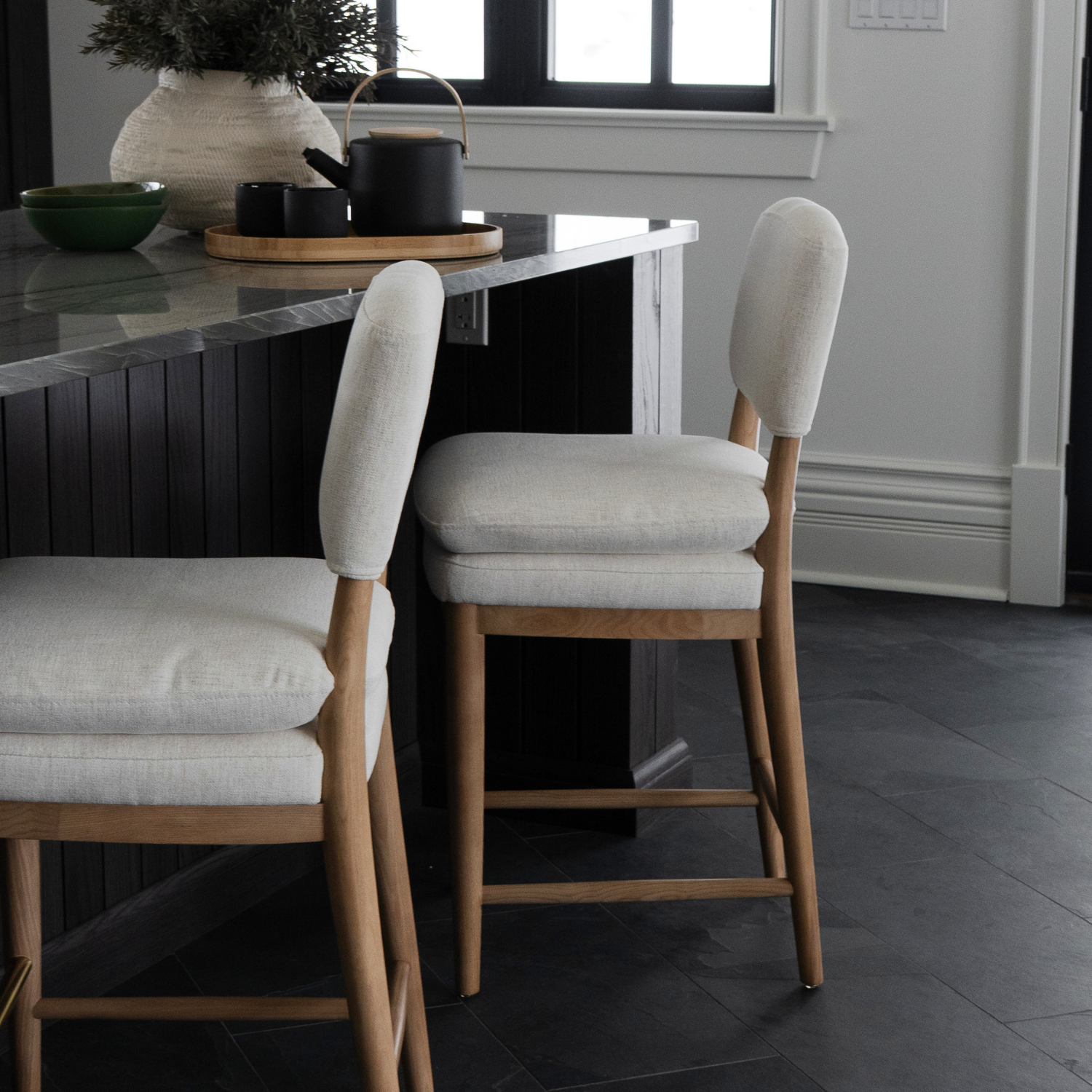 Porter Counter Stool - Crypton® Nomad Snow