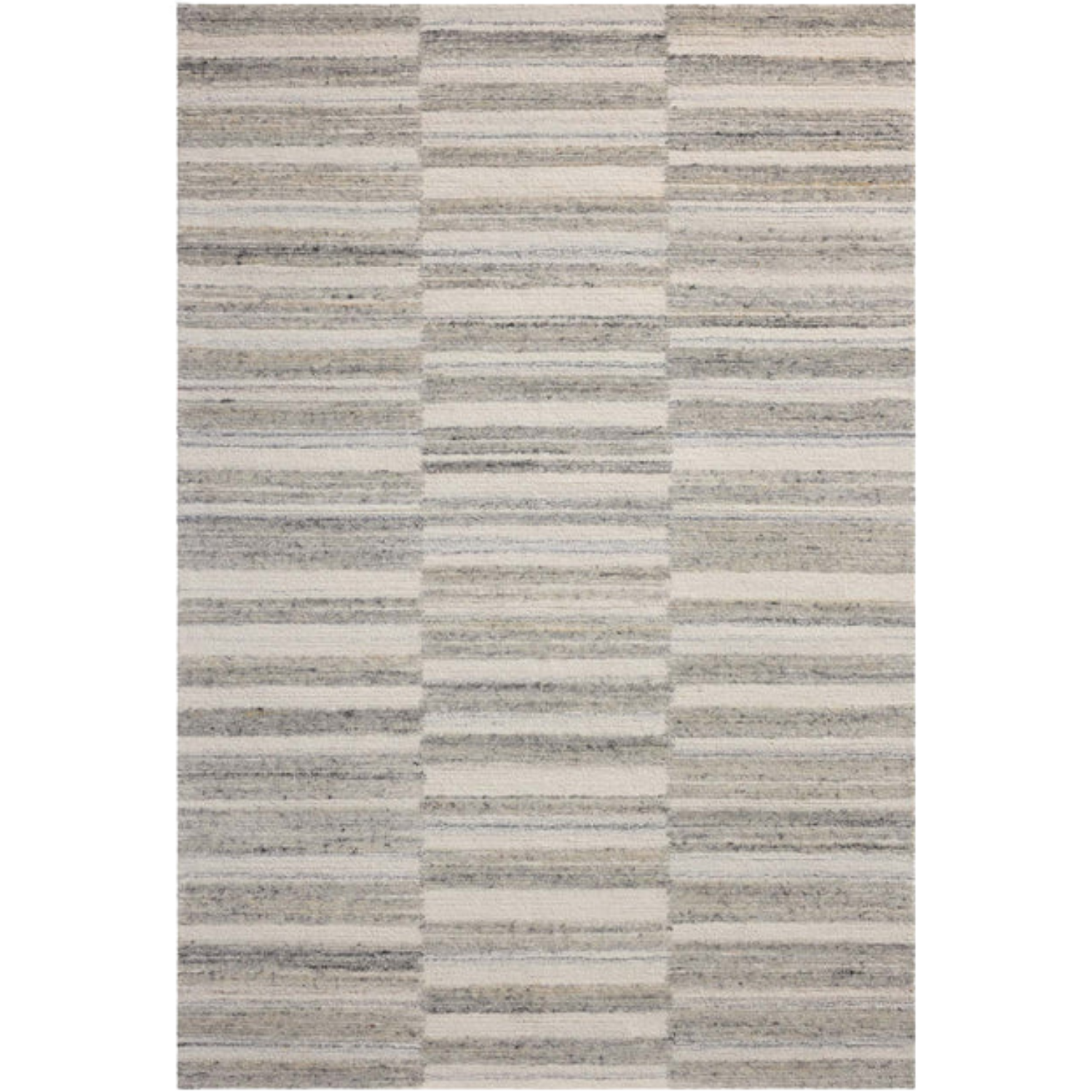 Magnolia Home x Loloi Rae Stone/Ivory Wool Rug