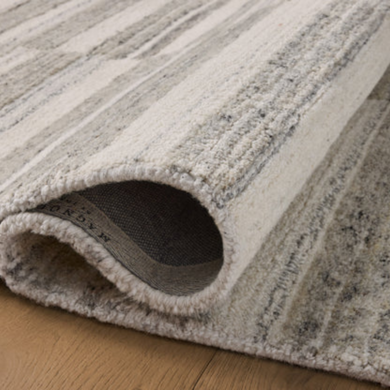 Magnolia Home x Loloi Rae Stone/Ivory Wool Rug
