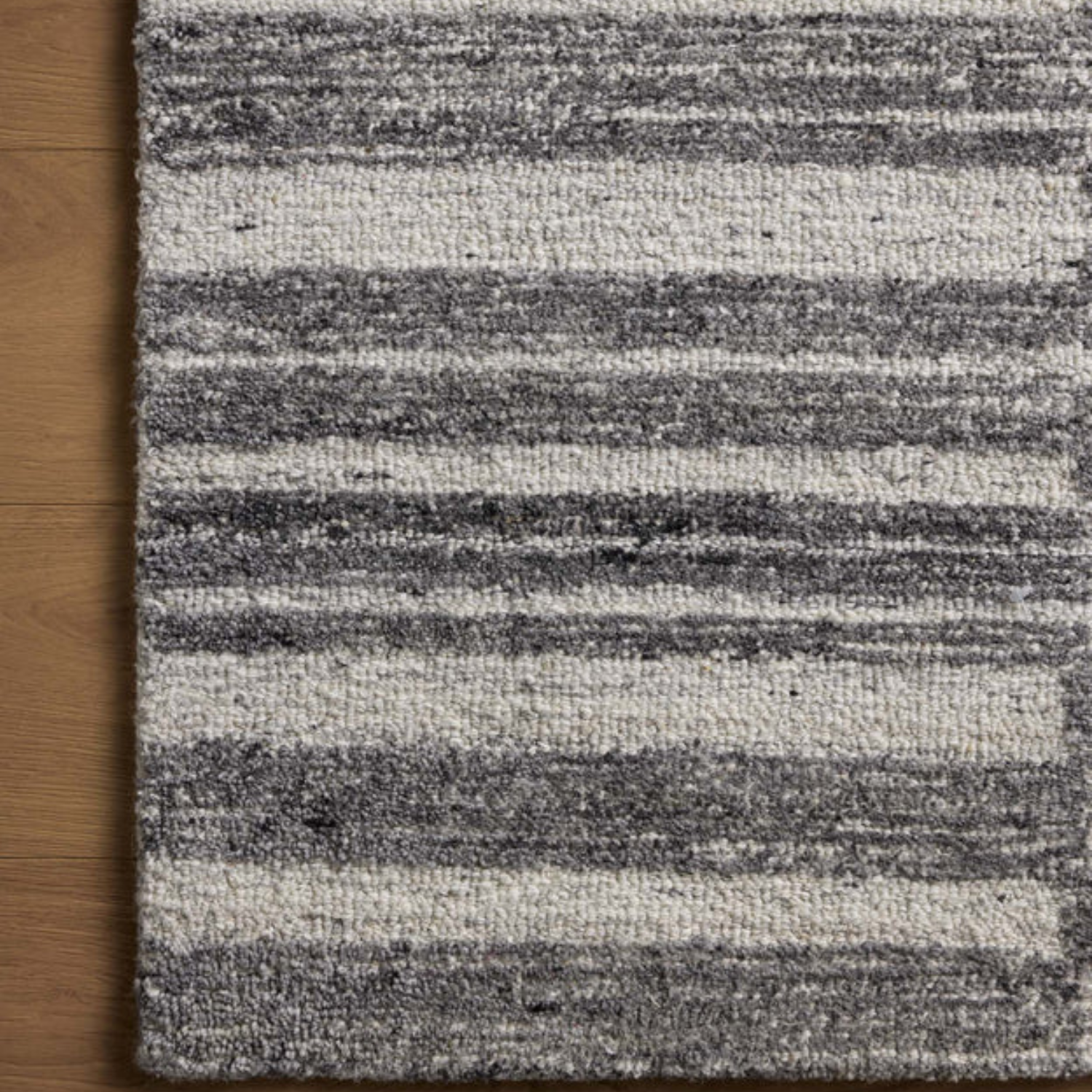 Magnolia Home x Loloi Rae Charcoal/Mist Wool Rug