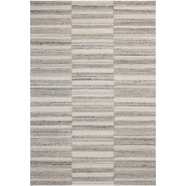 Magnolia Home x Loloi Rae Stone/Ivory Wool Rug