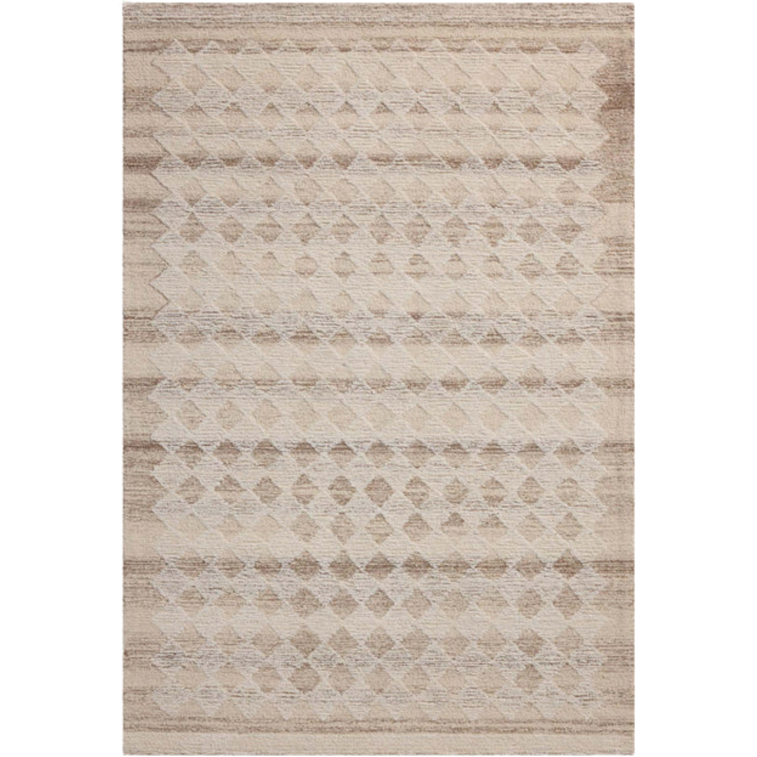 Magnolia Home x Loloi Rae Natural/Ivory Wool Rug