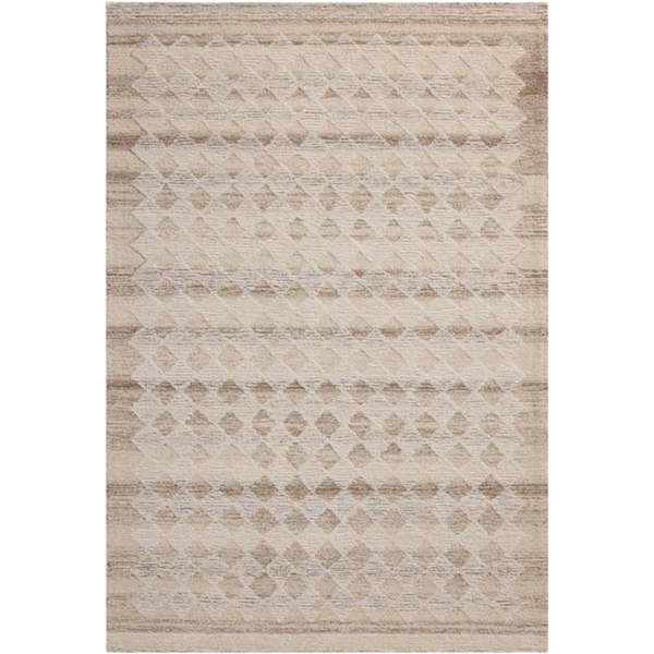 Magnolia Home x Loloi Rae Natural/Ivory Wool Rug