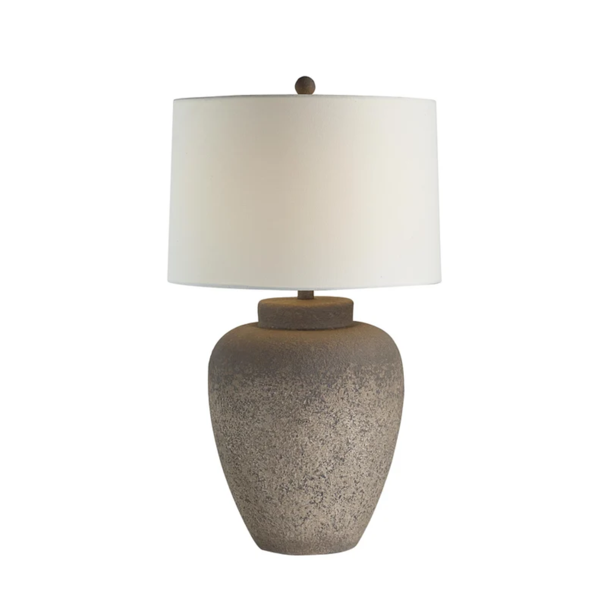 Resin Table Lamp - Textured Beige