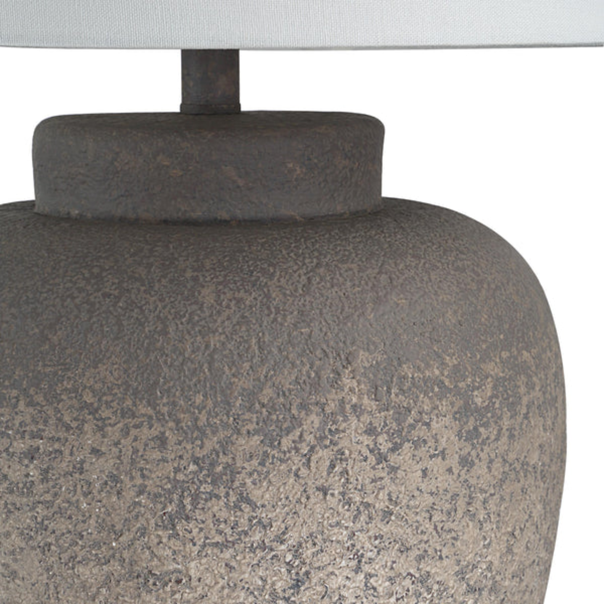 Resin Table Lamp - Textured Beige