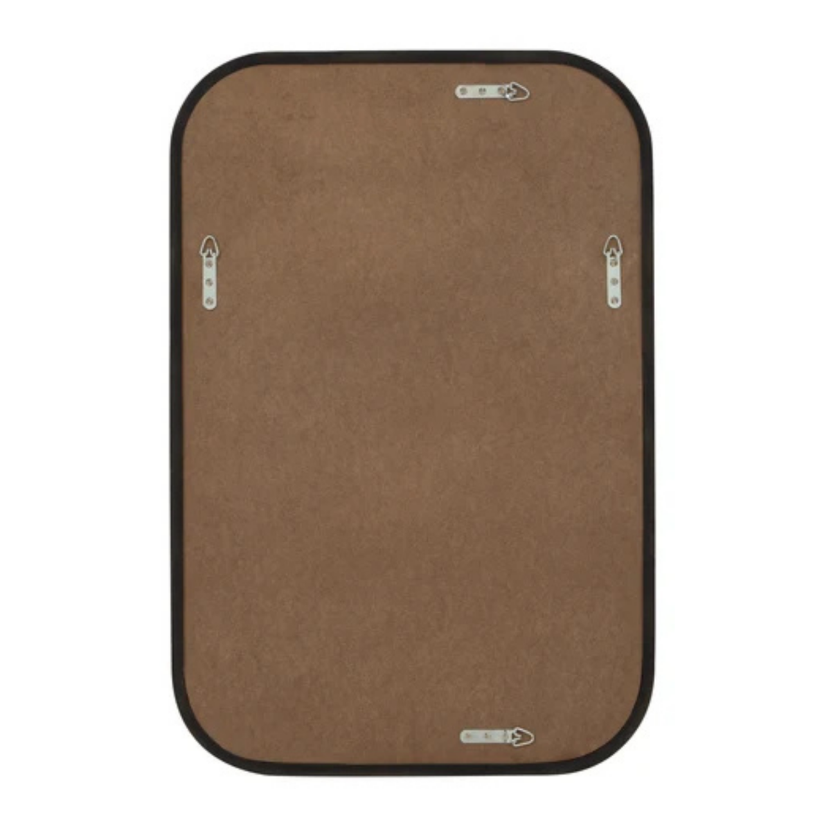 Ridge Wood Wall Mirror - Brown
