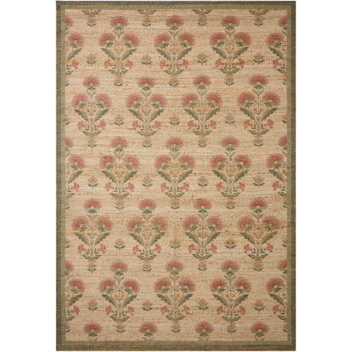 Chris Loves Julia x Loloi Rue Sage/Blush Jute Rug