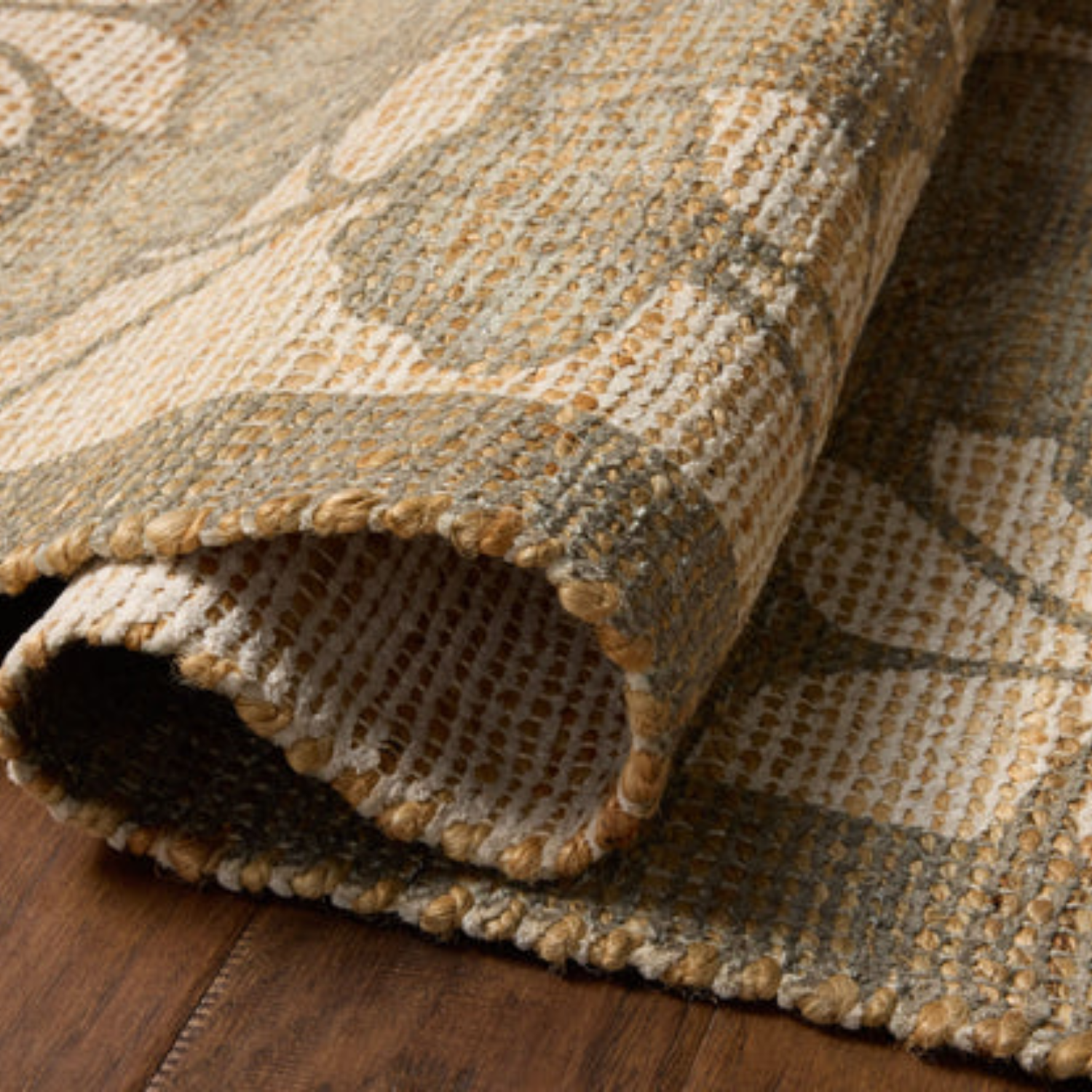 Chris Loves Julia x Loloi Rue Olive/Sage Jute Rug